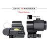 Eot**h 558 G43 Magnifier Holographic Sight Scope Folding Side Flip G45 5X Magnifiers for 558 556 553 Tactical Reflex Riflescope