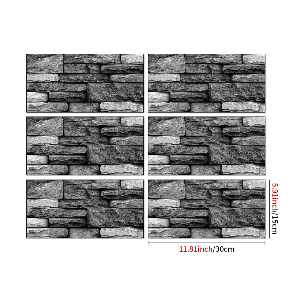 Industrial Style Retro American Tile Sticker, Self-Adhesive Waterproof Pvc Wall Decoration Kitchen Bedroom Wall Sticker Wallpaper