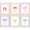 Modern Minimalist Coquette Bow Wall Art Poster Trendy Fashion Aesthetic Girl Poster Dorm Room Bedroom Living Room Home Decor