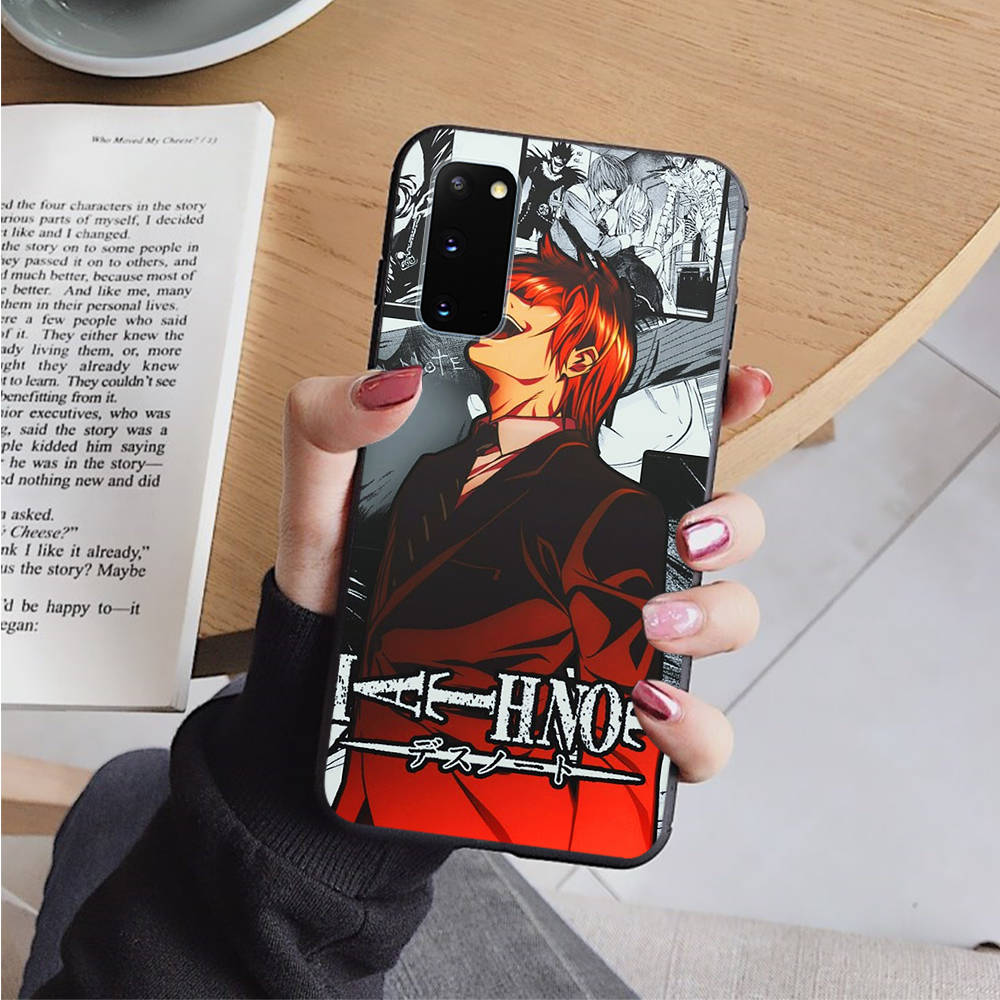 

AD88 Death Note черный чехол для OPPO Reno 8 6 5 4 Pro Find X3 A17 A31 A38 A40 A53 A54 A55 A74 A76 A78 A77 A80 A94 A95 A96 Pro Sofe Cover OPPO A3 5G коричневато-жёлтый