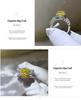 Yellow Moissanite 3 Carat Ring: European American Fashion, Cross-border Hot Selling, Colored Gem Over-Diamond Design.