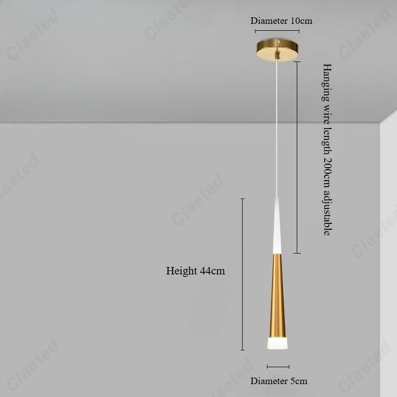 Modern Minimalist LED European Chandelier Bar Living Room Dining Room Porch Aisle Bedroom Bedside Decorative Lighting Tri color dimming