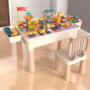 Multifunctional Building Block Table for Kids Ages 3-6: Educational & Playful Gift