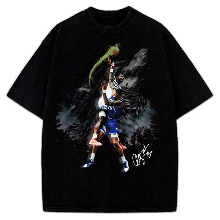 Anthony Edwards Howling Wolves Dunk Custom Design Graphic TShirt 2XL