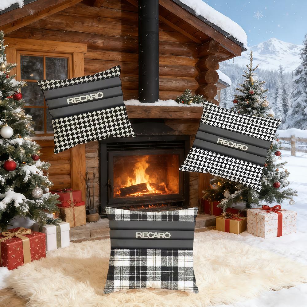 R-R-Recaro-ES Fashion Logo cushion cover Home Bedding Sofa living Room pillowcase Simple Soft Skin Cushion Cover Party Gift