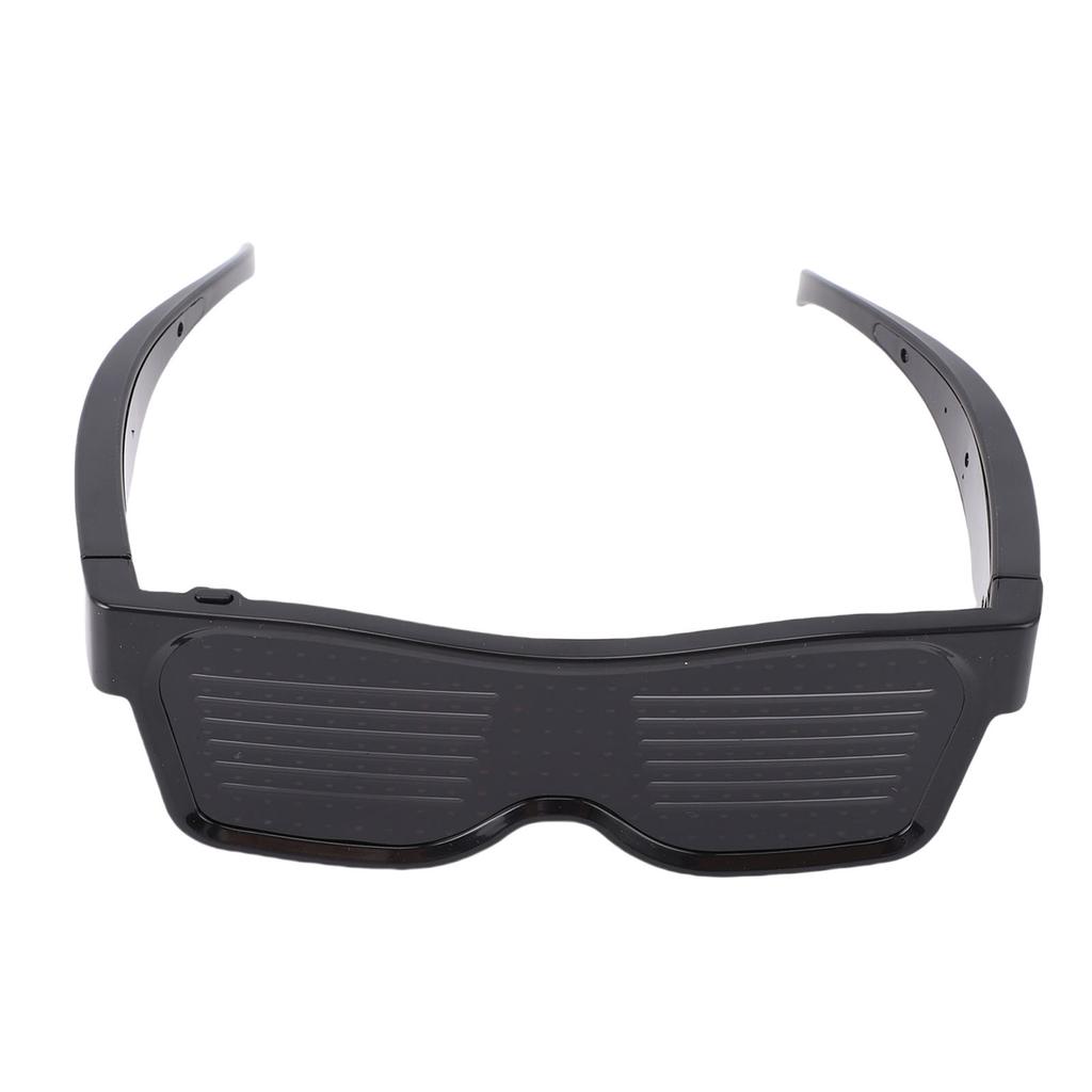 LED Brille Rot Dynamisch APP Steuerung USB Aufladung Smart Leuchtende Brille für Party Nachtclub Festivals Raves