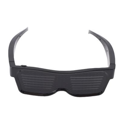 LED Glasses Red Dynamic   APP Control USB Charging Smart Light Up Glasses for Party Nightclub Festivals Raves