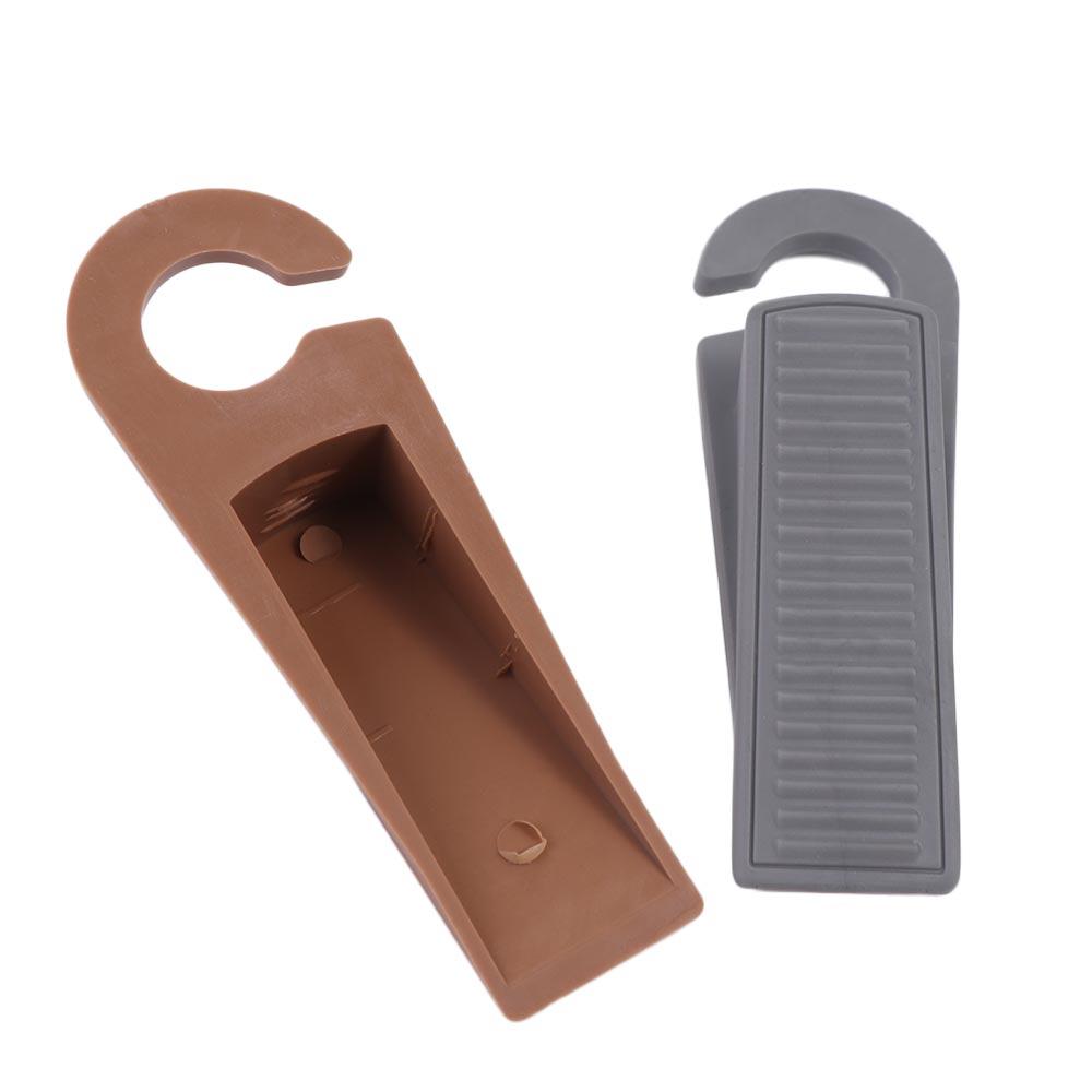 2PCS Shock Absorber Door Stop Rubber Hook Door  Wedge Anti-skid Door Stopper  Children Protection