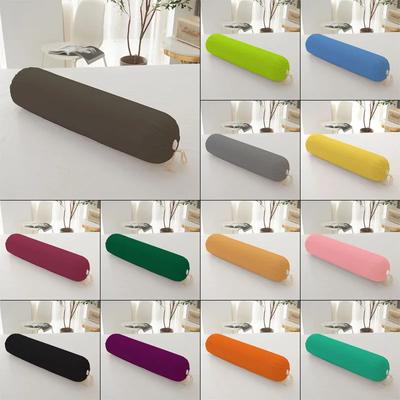Long Pillow Case Neck Bolster Cylindrical Pillowcase Polyester Pillowslip Headrest Pillow Cover Washable Durable Home Decor