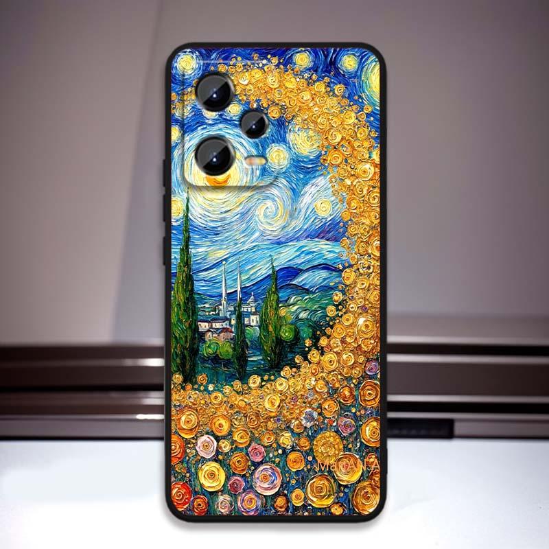 Creative landscape patterns Phone Case For Xiaomi Redmi Note 15 14 13 12 12S 11E 11 11S Pro Plus 4G 5G Black Soft TPU