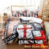 Christian Knights Templar Bedding Set Duvet Cover Full Queen King Size Pillowcase Bed Print Aldult Kid Bedroom Single Twin