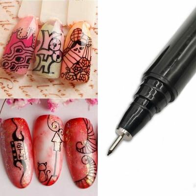1PC Nail Art Graffiti Pen Pittura impermeabile Disegno Liner Pennello Strumenti per manicure