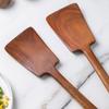 Solid Wood Cooking Spatula Non Stick Pan Stir Fry Spatula Long-handled Shovels  Fried Egg