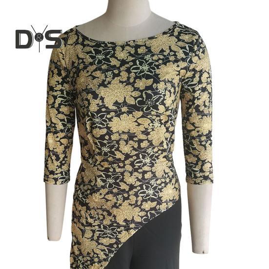 Женский комбинезон с лоскутным цветочным принтом — фото 6