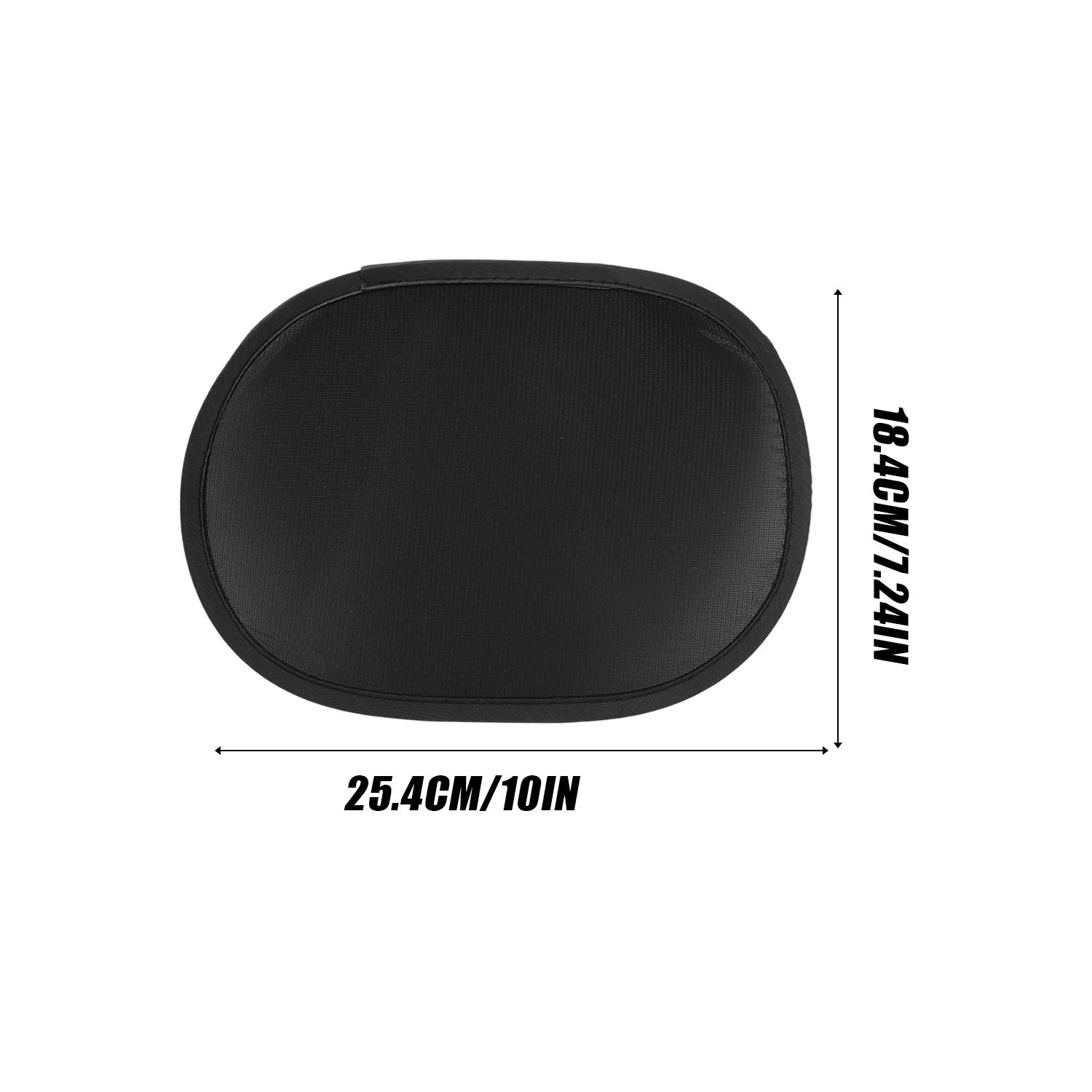 2pcs Mini Summer Car Sunshade Black Vinyl Fabric+mesh Sun Protection Car Window Curtain Auto Side Window Sunshade Cover