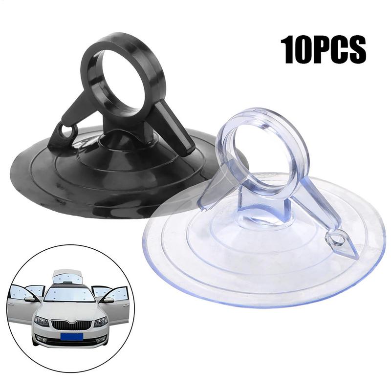 10PCS Suction Cup Hooks Strong Suction Cup Holder With Plastic Hooks For Glass Window Wall Hook Hanger Home Kitchen Bathroom