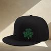 Happy St Patricks Day Clover Flat Brim Cap Unisex Polyester Streetwear Snapback Hat Casual Outdoor Adjustable