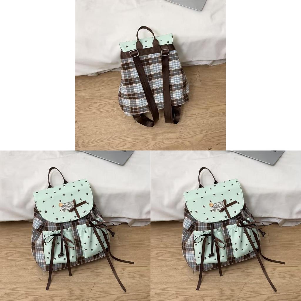 Kids Backpack With Star Pattern And Breathable Nylon For School And Travel