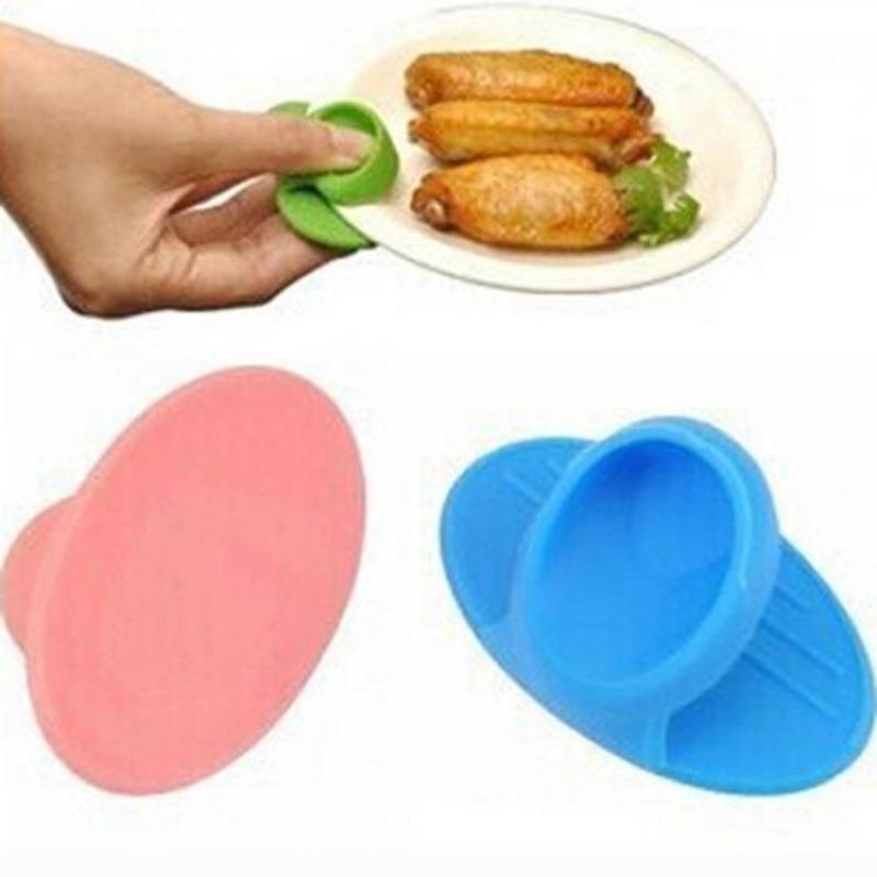 1 Pc Creative Simple Microwave Oven Mitt Silicone Hand Clip Kitchen Insulated Glove