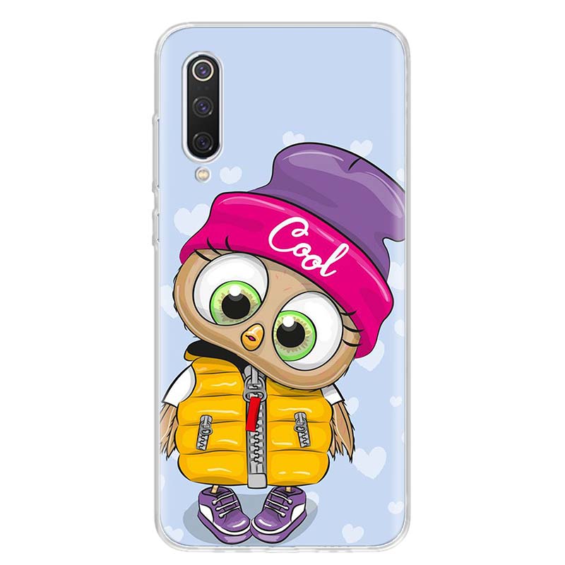 Cute Owl Hearts Lover Christmas Candy Cover Phone Case For Xiaomi Poco X3 GT X4 NFC M4 Pro M3 M2 F3 F2 F1 Mi Note 10 A3 A2 Lite