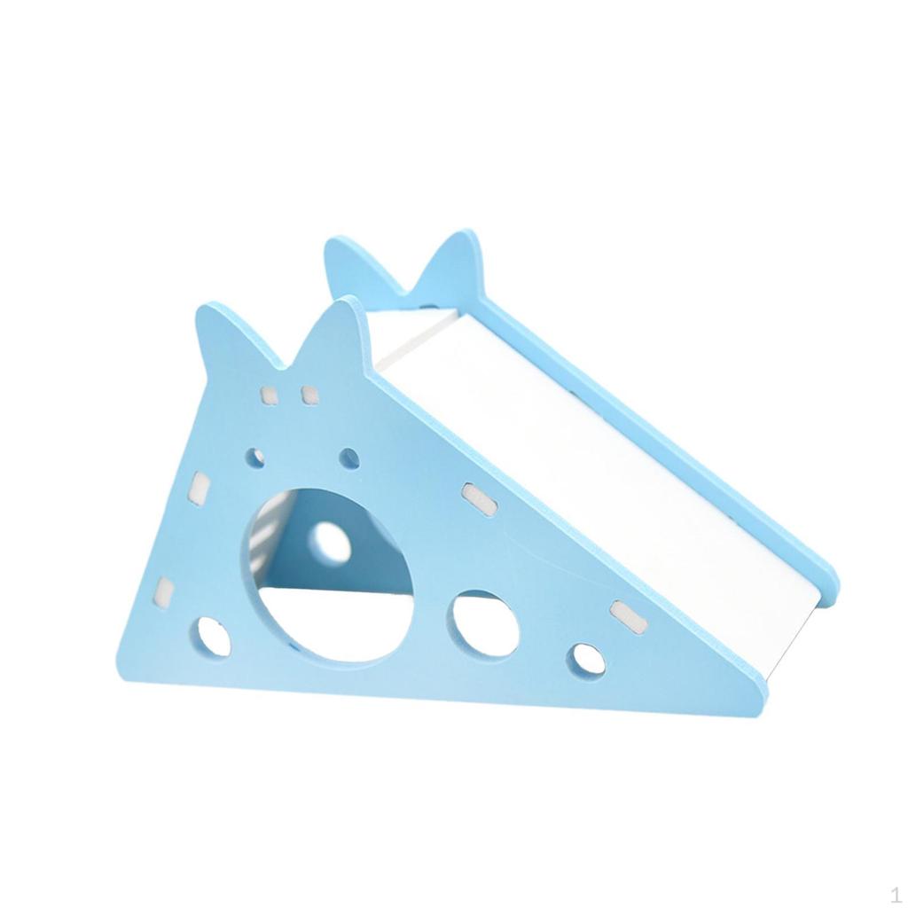 Hamster Habitat And Wooden Hideaway for Small Pets with Slide