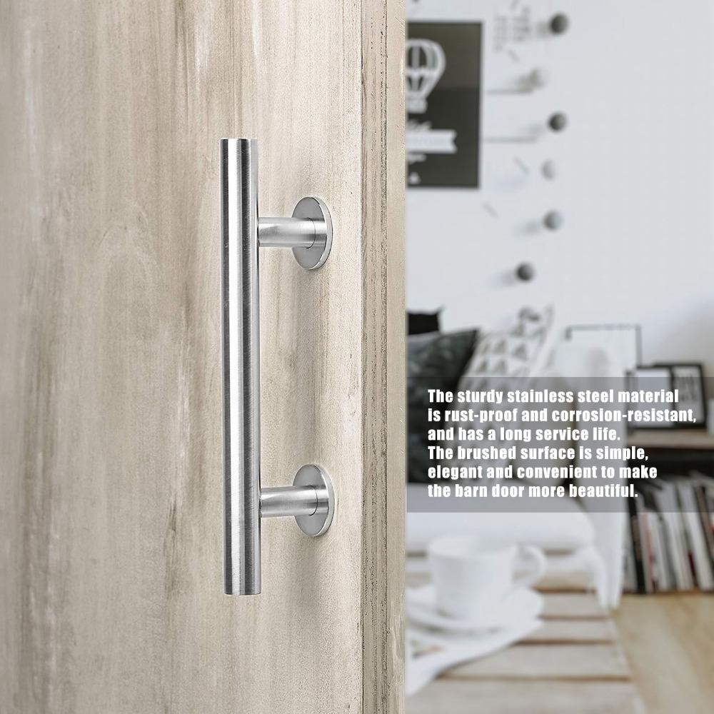12 Inch Barn Door Handle Stainless Steel Gate Pull Handle Durable Sliding Door Handle Barn