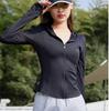 Yoga Sunscreen Clothes Women's Summer 1011 Slim-fit Upf10 + Ice Silk Sunscreen Clothes Breathable Large Size Hooded Jacket Top