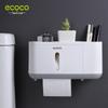 Wall-Mounted Waterproof Toilet Paper Holder and Tissue Box
