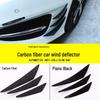 Spoiler de Para-choque Universal com Padrão de Fibra de Carbono e Kit Anticolisão