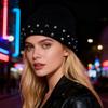 Street Knitting with Rivet Studs Lightweight Breathable for Adults