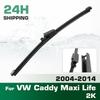 Rear Windshield Wipers Blades,Premium All-Season Wiper Blades Replacement For VW Caddy Maxi Life 2K 2004-2014