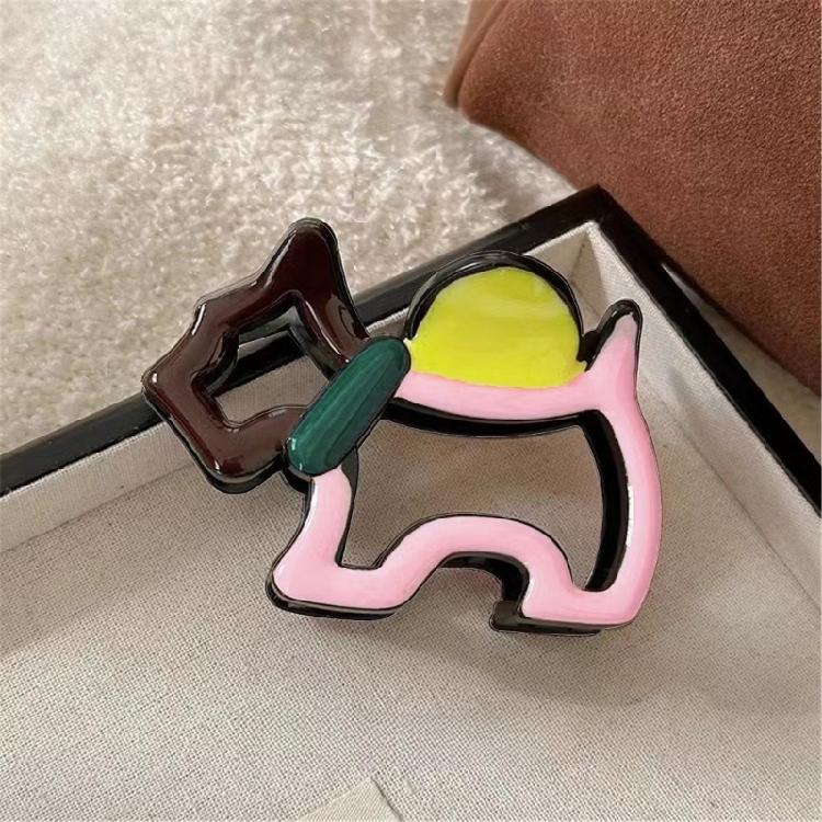 Artistic Animal Hair Claw Clip High Ponytail Styling Tool Cute Puppy Design Anti Slip Hair Accessories Gift For Women