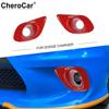 Red 2x Front Bumper Fog Light Lamp Decro Trim For Dodge Charger 2015+ Exterior