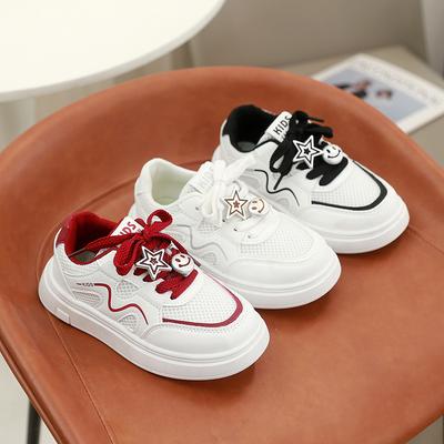 Students Casual Shoes Non-slip Soft Sole Kids Tennis Shoes Mesh Breathable 2025 New Children Running Shoes Cute Sweet Comfort