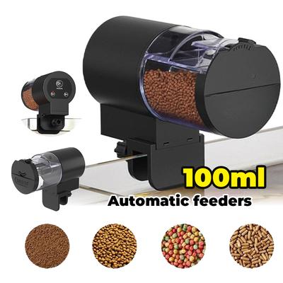 Automatic Intelligent Control Fish Feeder Large Capacity 100Ml Aquarium Goldfish Feeder for Small Tank Big Aquariums & Pond
