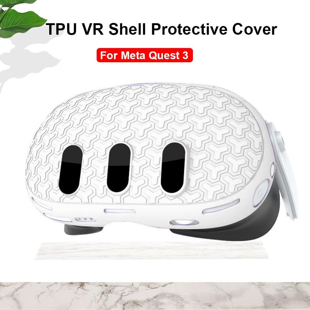 TPU VR Shell Front Protector Cover Anti Shock VR Headset Protective Shell Anti Scratch Anti Dust for Meta Quest 3 Accessories