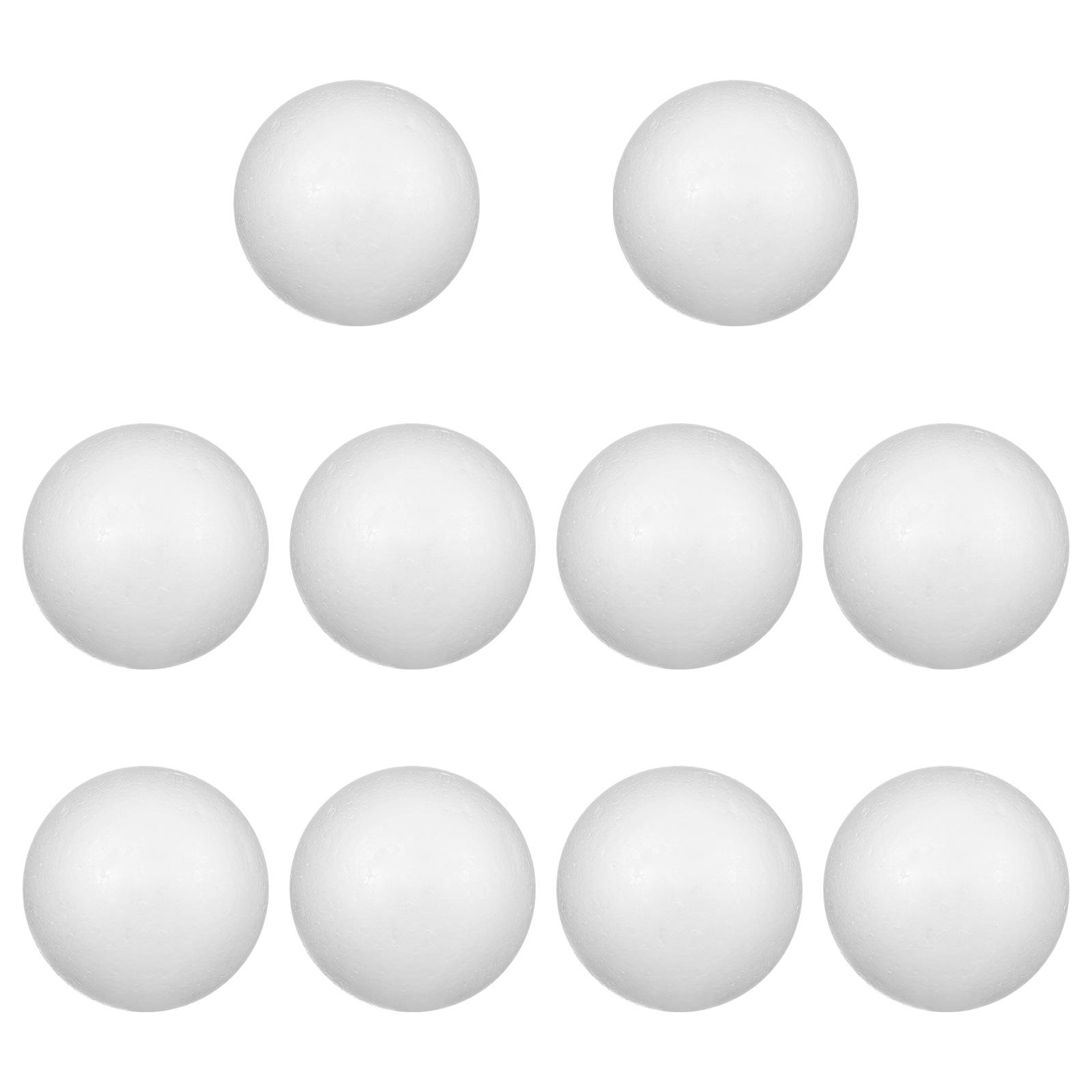

10Pcs Xmas Craft Balls Solid Polystyrene Spheres White 4cm Diameter DIY Christmas Tree Decorations Party Snow Balls