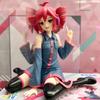 Hatsune Miku & Kasane Teto Anime Figure Kawaii Pvc Model Doll Action Figurals Sitting Posture Collect Ornaments Toys Gifts