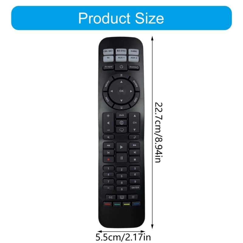 High Sensitivity Remote Quick Response Button Energy Saving Feature Ergonomic Layout for Big TV Remotes Replacement