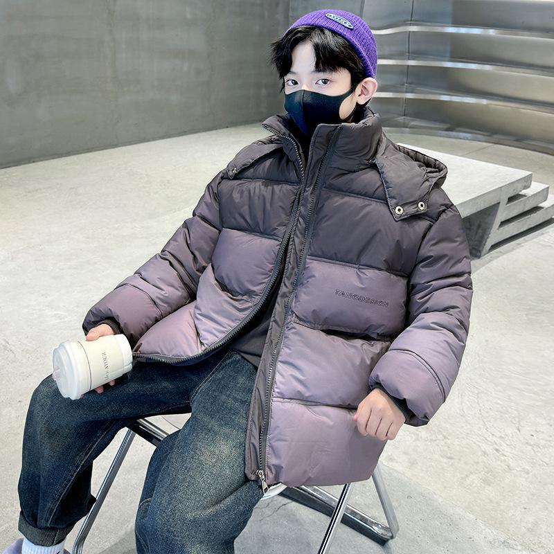 Boys' Winter 2025 Cotton-Padded Jacket - Thickened Down Coat for Kids