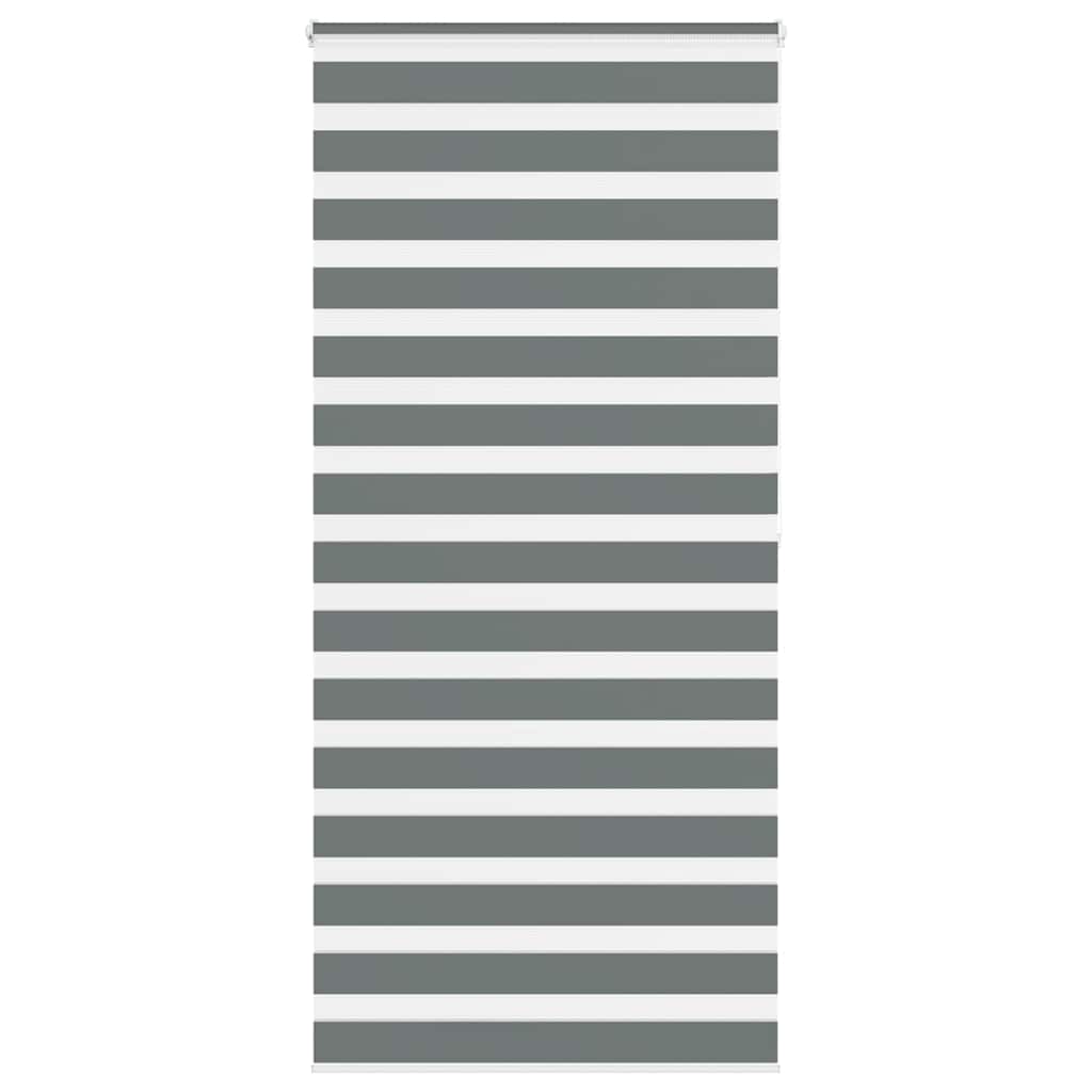 Zebra Roller Blind, Dark Grey, Fabric Width 105.9Cm, Polyester