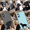 Black Labrador Dog For Realme 11 12 Pro Plus 10 9 GT5 GT Neo 6 C25s C21Y C30 C31 C33 C35 C51 C53 C55 C67 Case