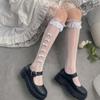 Sexy Elastic Hollow Japanese Princess Mid Tube Socks Ladies Hosiery Lolita Mesh Stockings