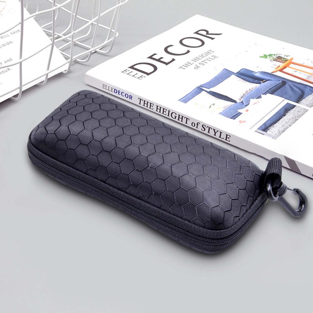Portable Sun Glasses Box EVA Portable Zippered Glasses Case for Travel Camping Shopping