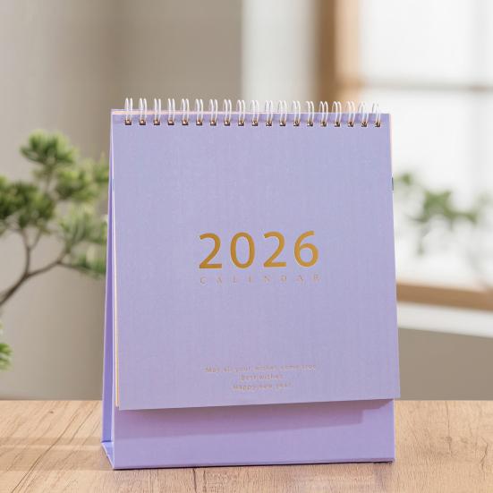 2026 Desk Calendar Retro Style Thick Paper Time Management Planner Home Office School Daily Schedule Planner