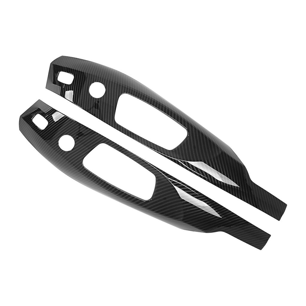 Pair Car Seat Control Frame Carbon Fiber Grain Replacement for 3 Series X1 E84 E90 2005‑2012