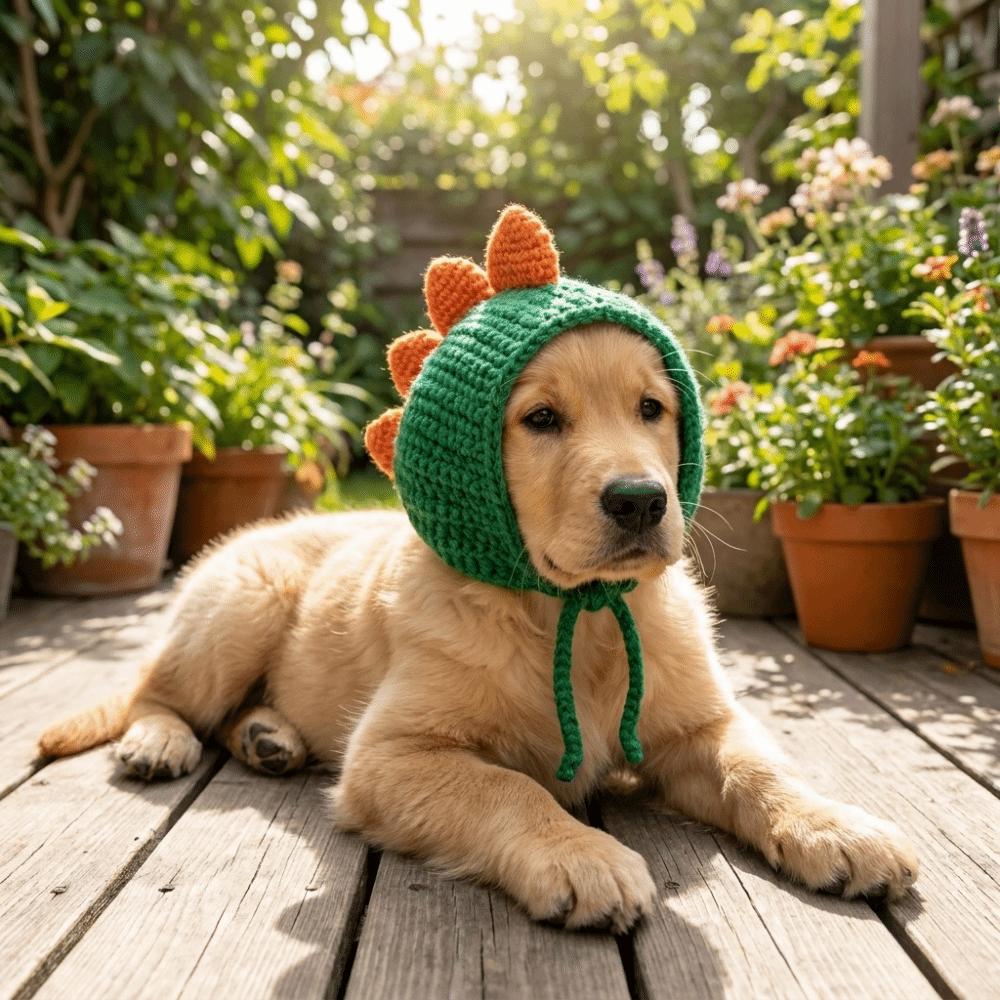 Windproof Dog Head Cover Warm Winter Pet Cap Cute Pet Headwear Cosplay Party