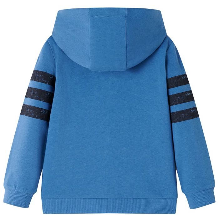 Sweatshirt à capuche fermeture éclair enfants bleu 92/104/116/128/140