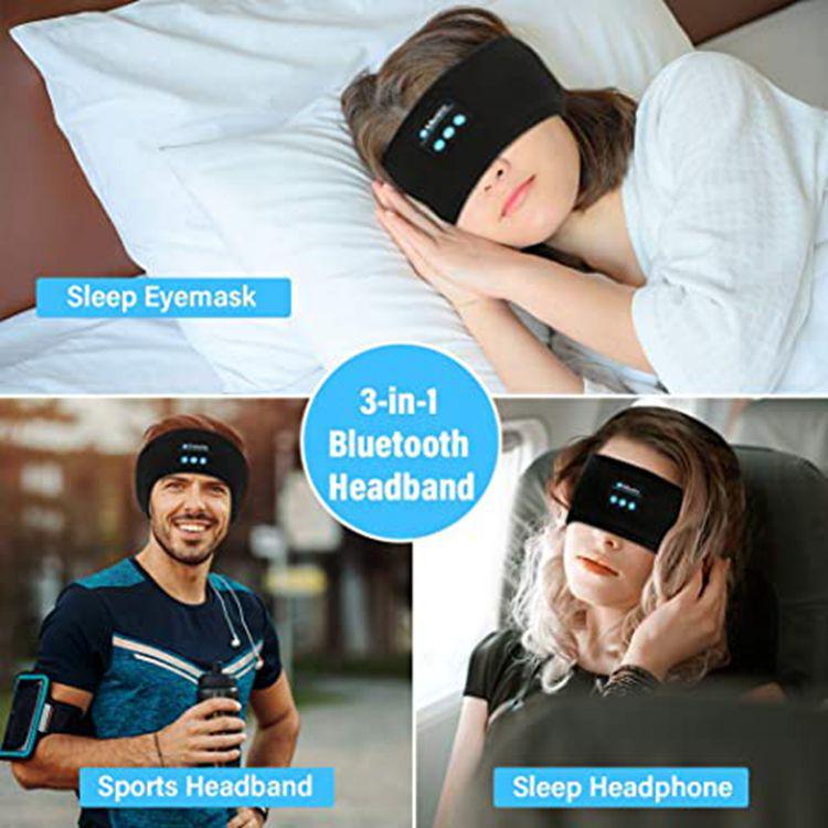 Wireless Bluetooth Music & Sleep Headband with Eye Mask