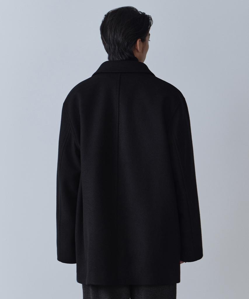 Musinsa Standard Wool Blend Oversized Car Coat [Black]